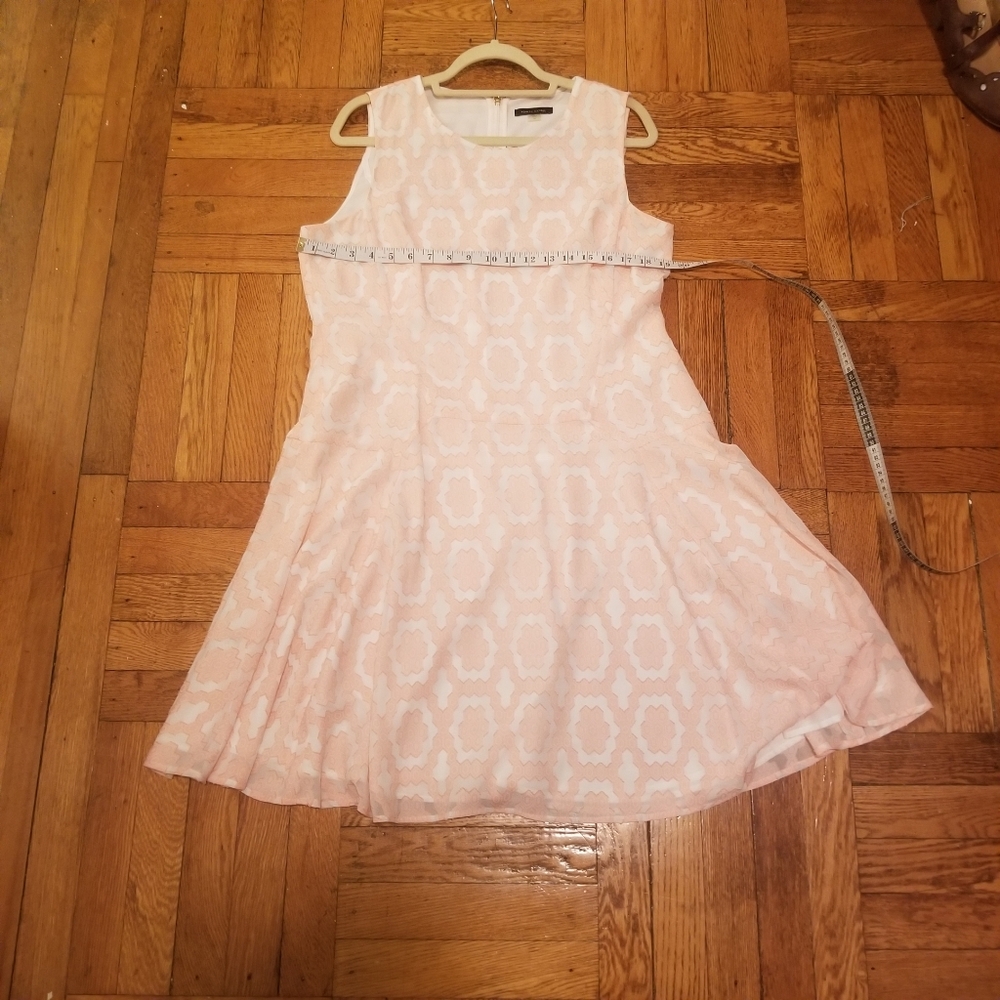 Tommy Hilfiger Drop Waist Sleeveless Pink Dress 14